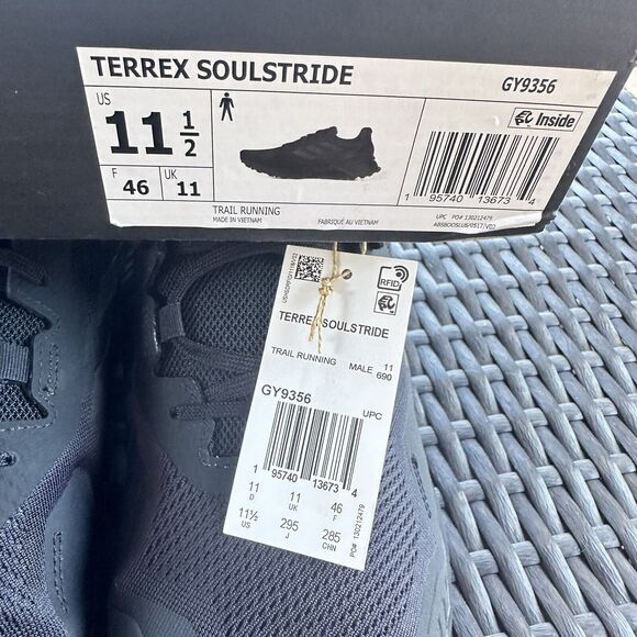 Adidas Terrex Soulstride Black Grey Men\'s Athletic Shoes GY9356 Size 11.5 main image 10
